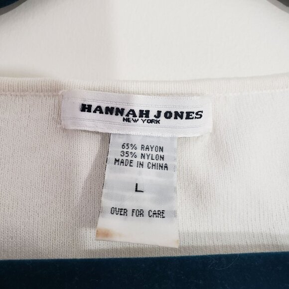 Vintage‎ White Embroidered Floral Short-Sleeve Elegant Feminine Timeless Simple - Picture 5 of 8